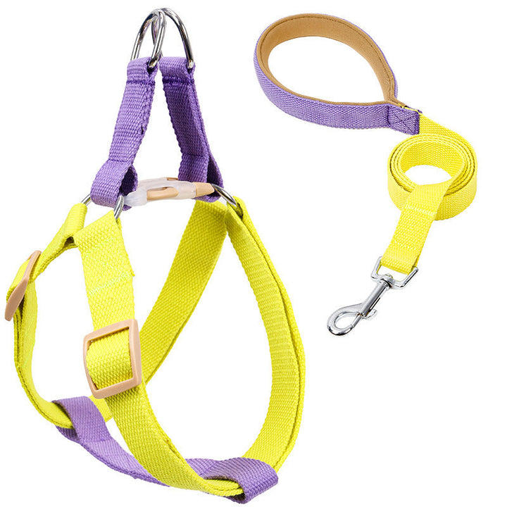 Unleash Your Pet's Style with Our Color Pet Drawstring Vest-style Dog Leash