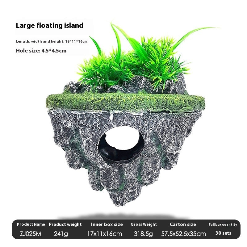 Fish Tank Landscaping Stone Floating Ornaments