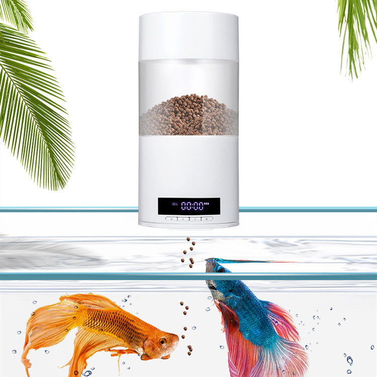 Aquarium tank fish feeder