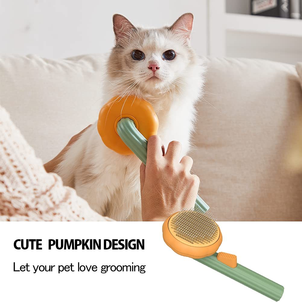 Pet Pumpkin Grooming Slicker Brush