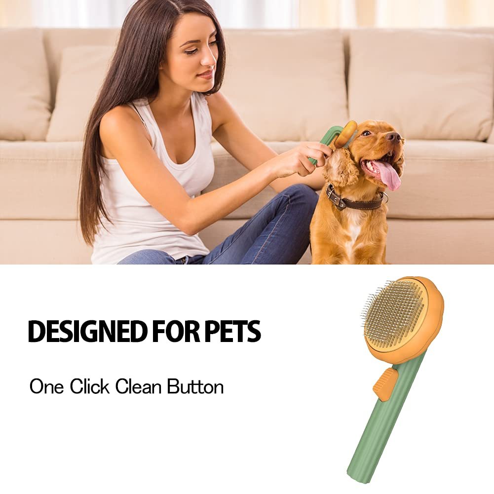 Pet Pumpkin Grooming Slicker Brush
