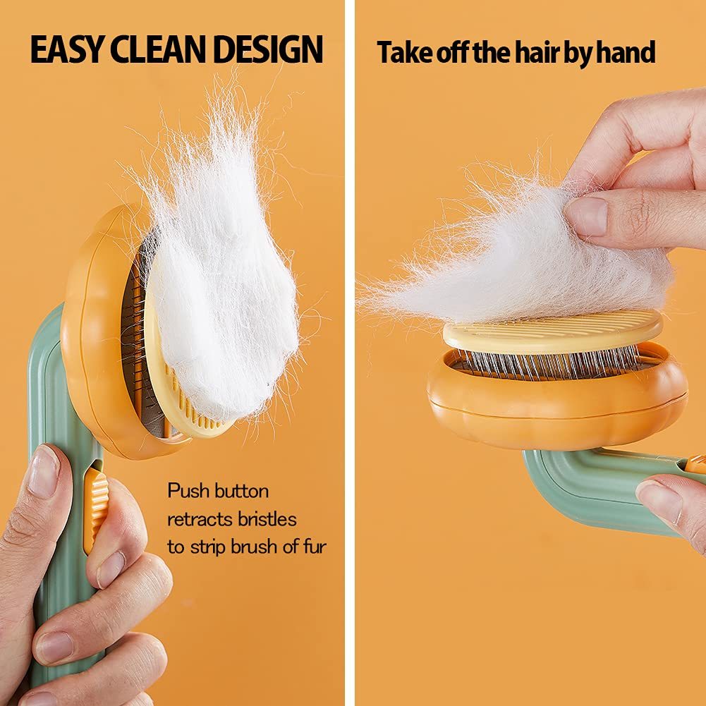 Pet Pumpkin Grooming Slicker Brush