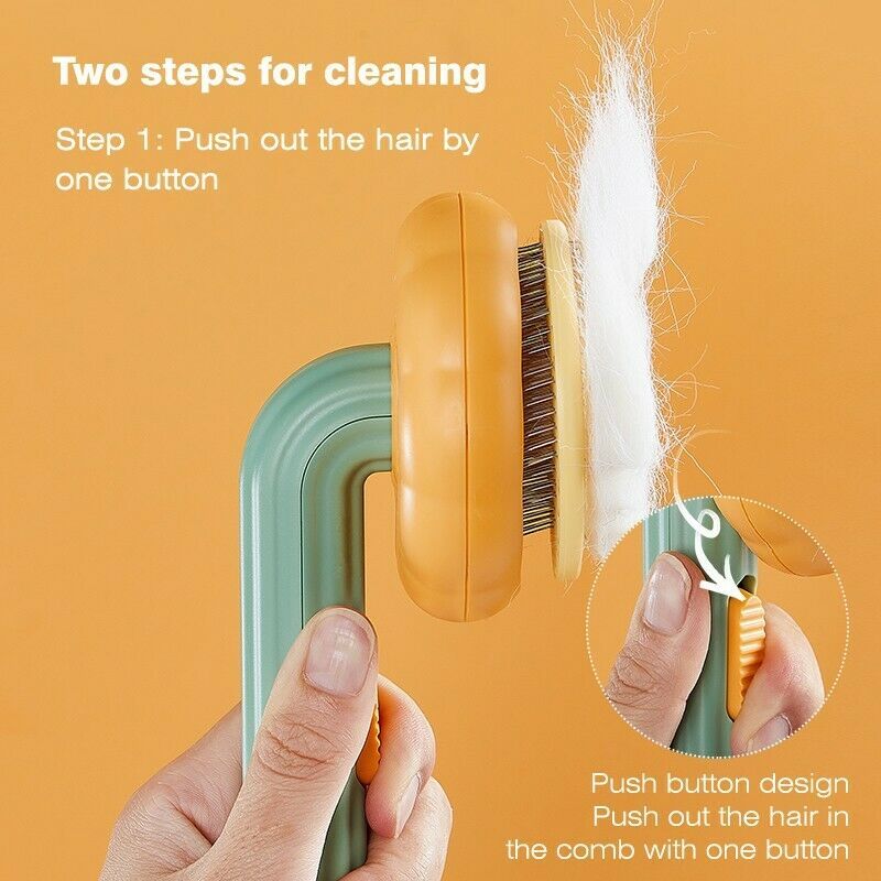 Pet Pumpkin Grooming Slicker Brush