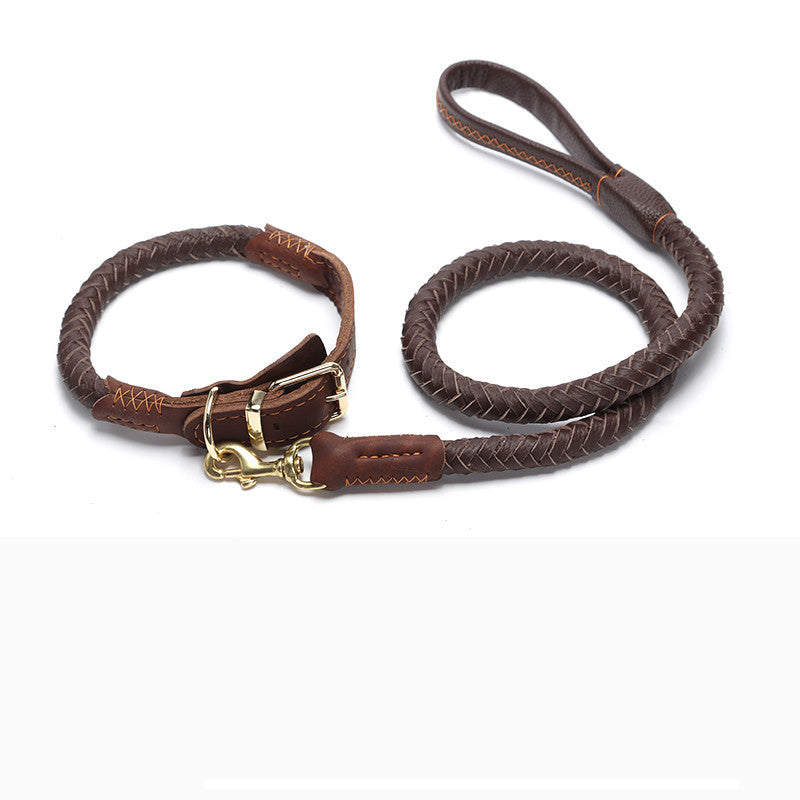 Leather Medium And Large Anti-breakaway Leash