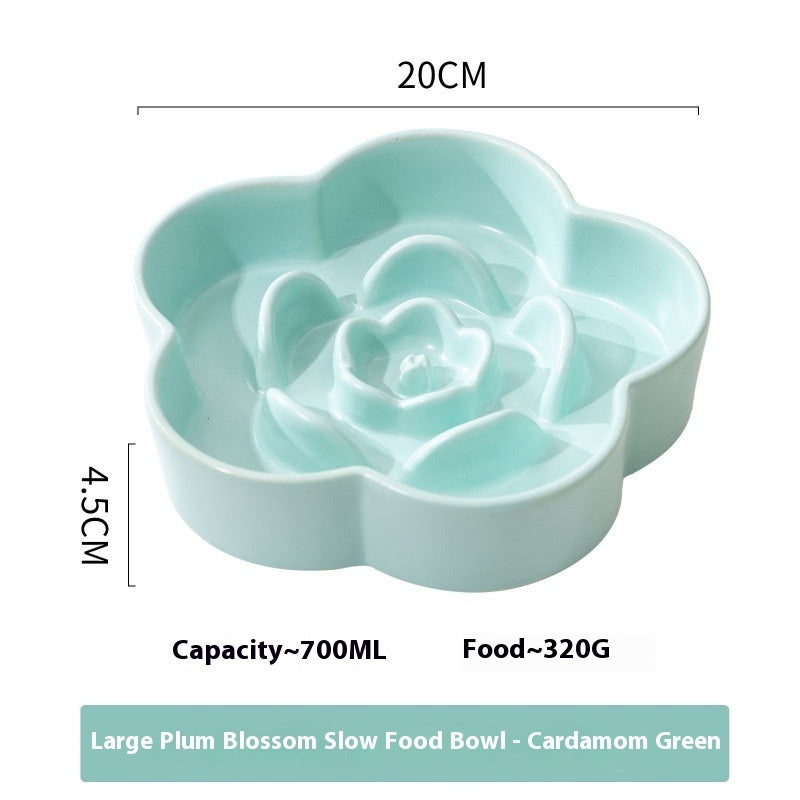 Pet Ceramic Slow Feeding Bowl
