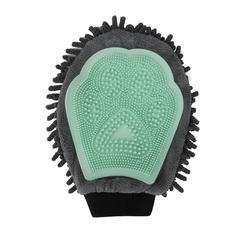 Pet Bathing 2-in-1 Grooming Glove Brush