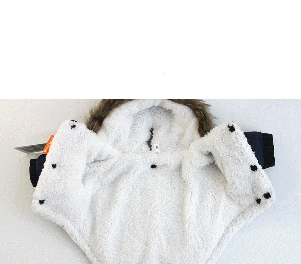 Pet Warm Coat  Traction Rope Clothes