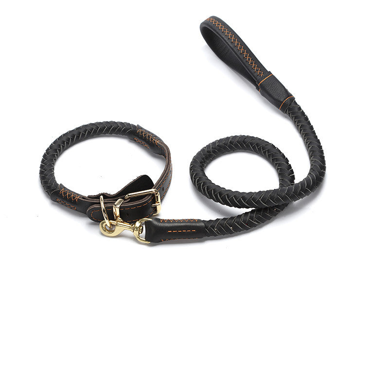 Leather Medium And Large Anti-breakaway Leash