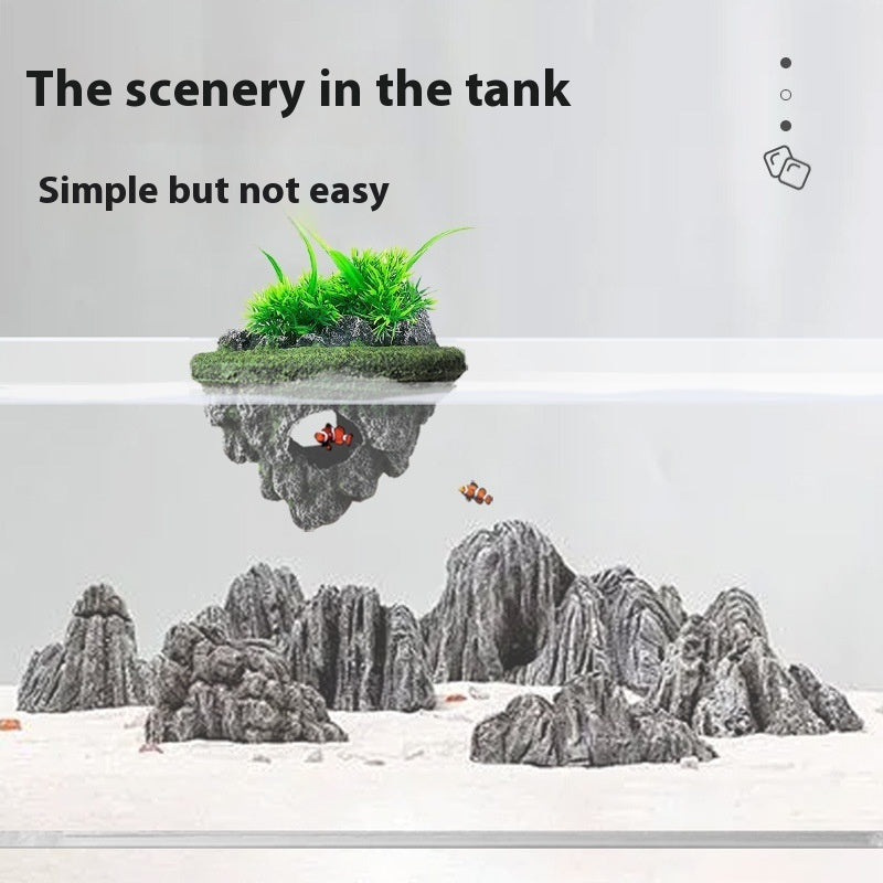 Fish Tank Landscaping Stone Floating Ornaments