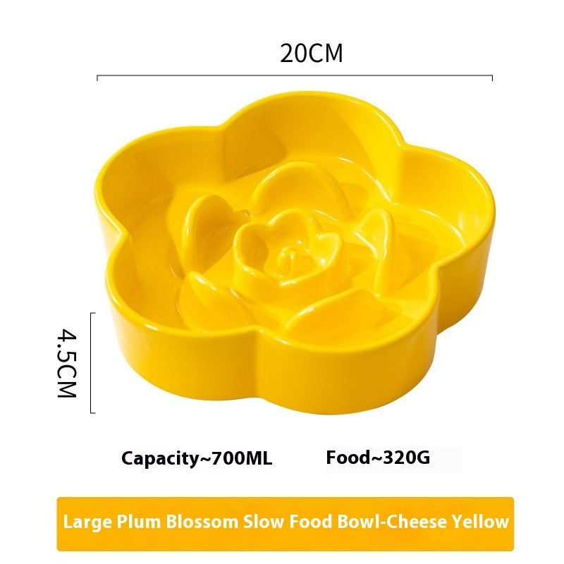 Pet Ceramic Slow Feeding Bowl