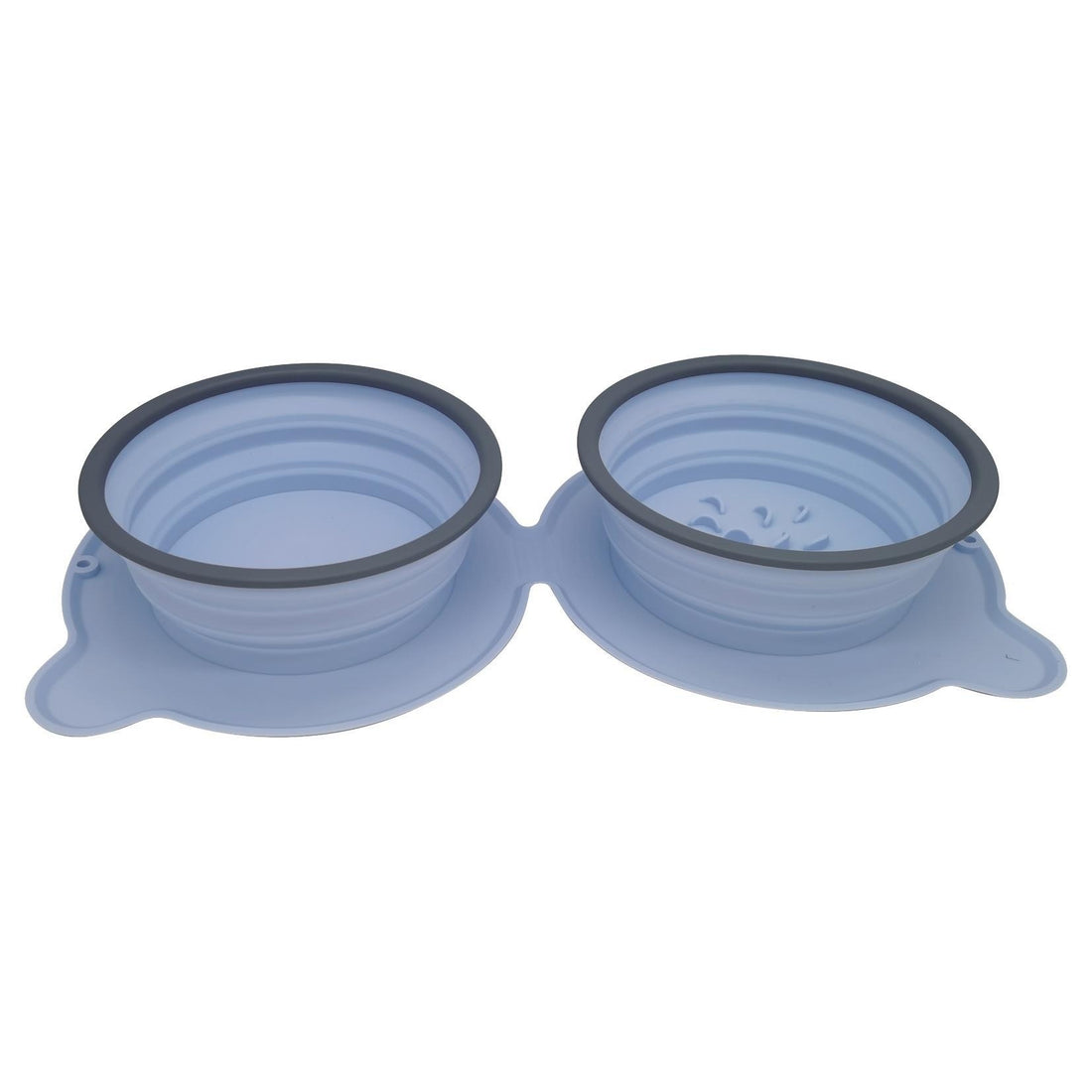 Portable Silicone Double Pet Food Bowls