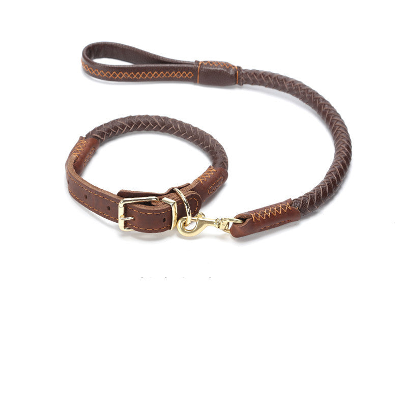 Leather Medium And Large Anti-breakaway Leash