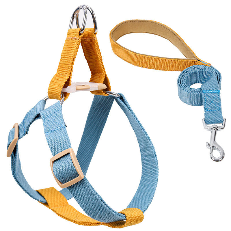 Color Pet Drawstring Vest-style Dog Leash