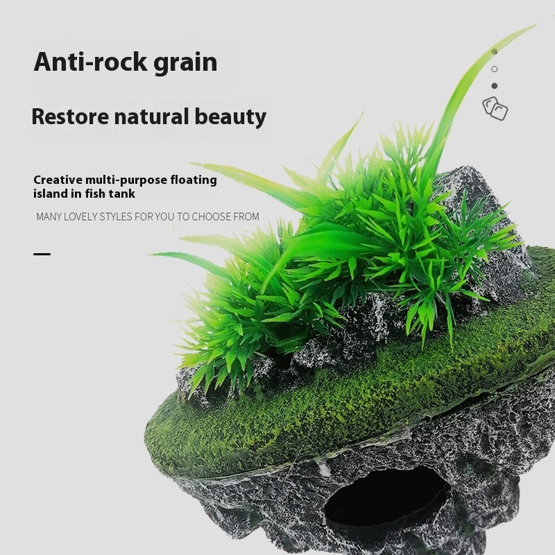 Fish Tank Landscaping Stone Floating Ornaments